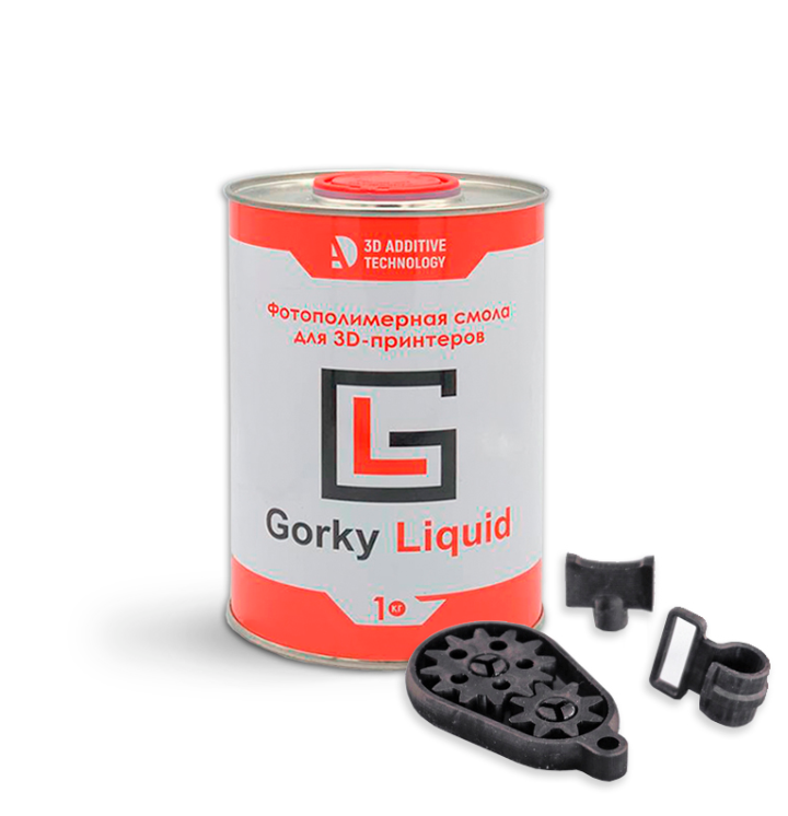 

Фотополимерная смола Gorky Liquid Force Чёрный (1000 гр), Черный, Force