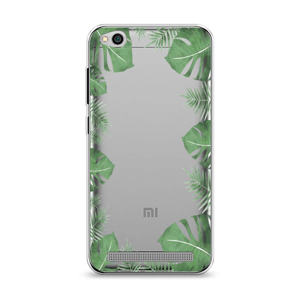 

Чехол Awog на Xiaomi Redmi 5A "Листья папоротника рамка", Разноцветный, 32850-8