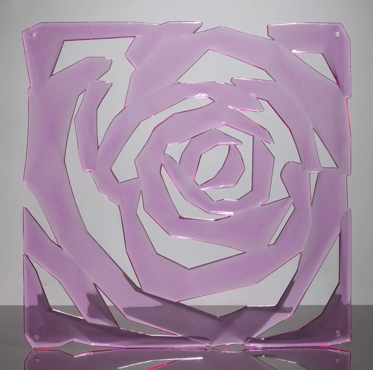 Комплект декоративных панелей Jilda Роза K/GL208Pink, цвет розовый