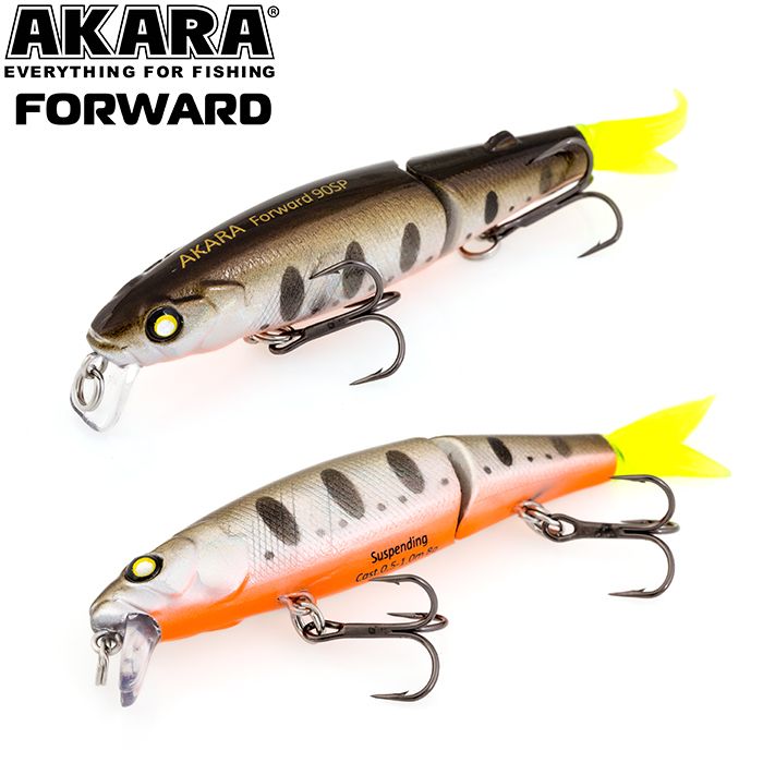 

Воблер Akara Forward 90SP 8 гр 2/7 oz 3,5 in A88, Разноцветный, Forward