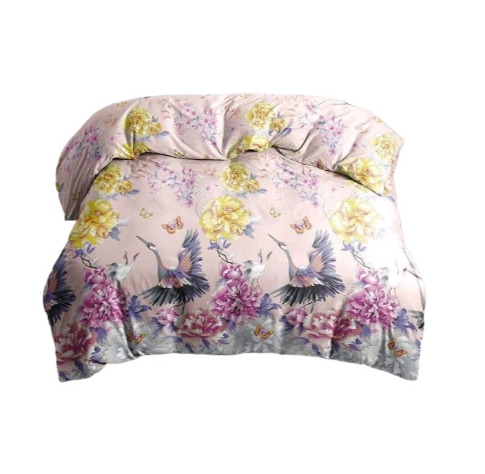 

Пододеяльник Ночь Нежна Журавли розов. осн. 7660-1 Бязь . ЕВРО 240х220, Розовый, ПодБПН24021543