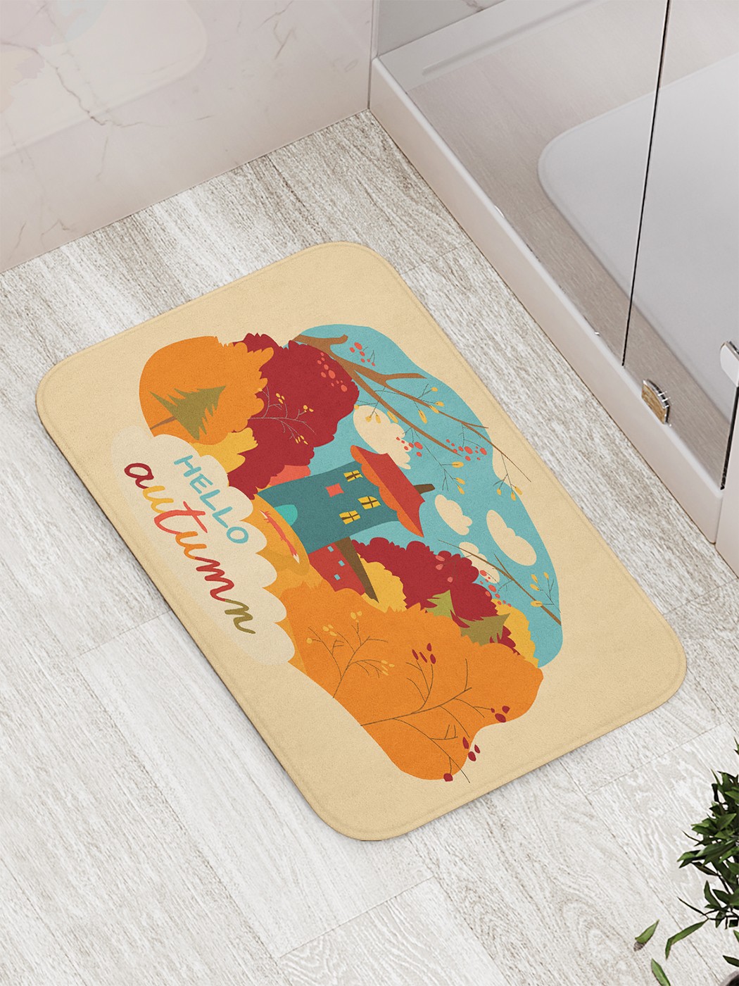 

Коврик противоскользящий для ванной, сауны, бассейна, 77х52 см bath_88523 JoyArty