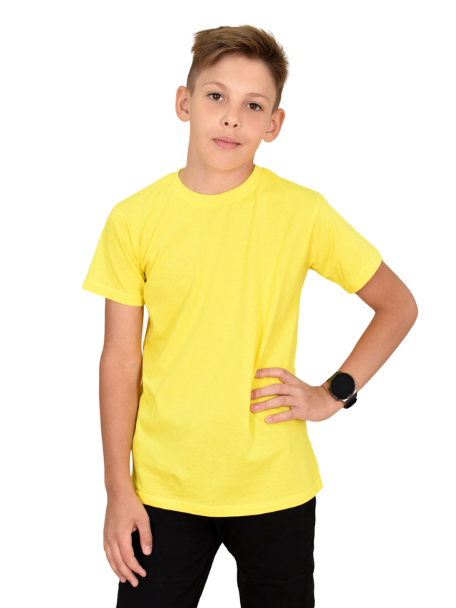 

Футболка для мальчиков LIDEKO kids П35-16-Б цв. желтый р. 146, П35-16-Б
