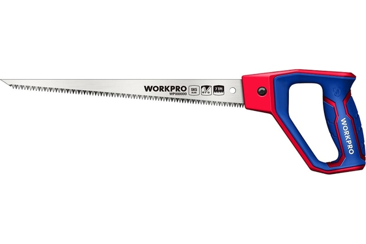 Выкружная ножовка WORKPRO 300 мм, сталь 65Mn WP215018 ножовка для гипсокартона workpro 150 мм сталь 65mn wp215016