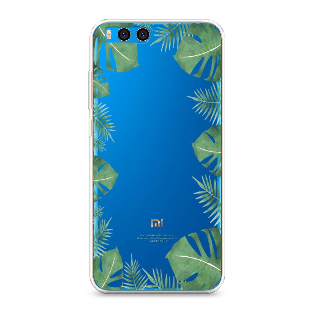 

Чехол Awog на Xiaomi Mi Note 3 "Листья папоротника рамка", Разноцветный, 32450-8