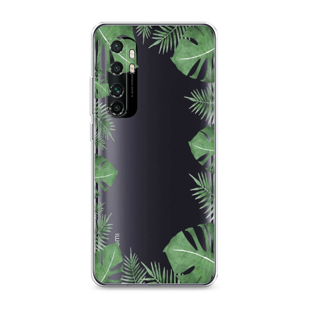 

Чехол Awog на Xiaomi Mi Note 10 Lite "Листья папоротника рамка", Разноцветный, 38450-8