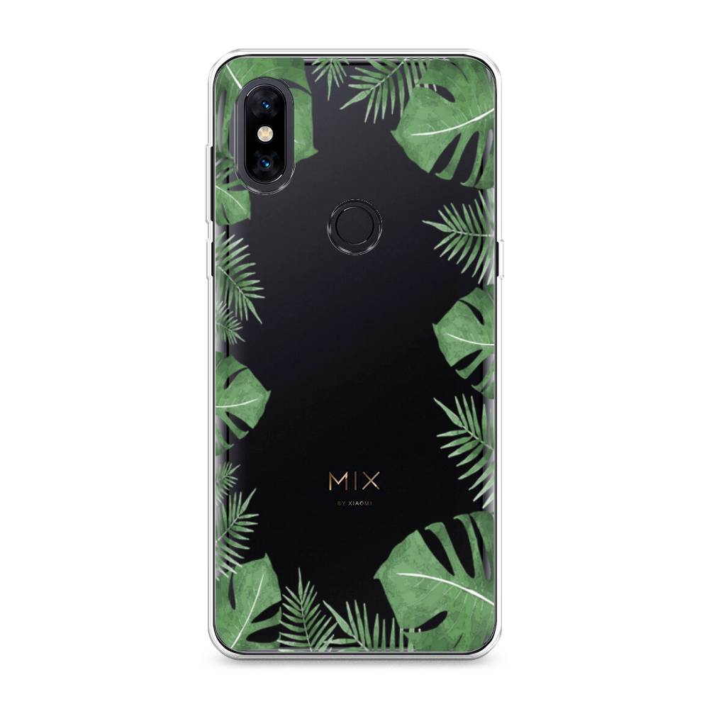 

Чехол Awog на Xiaomi Mi Mix 3 "Листья папоротника рамка", Разноцветный, 34950-8
