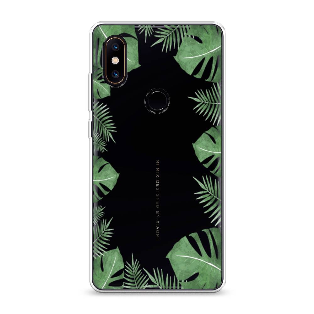 

Чехол Awog на Xiaomi Mi Mix 2S "Листья папоротника рамка", Разноцветный, 33450-8