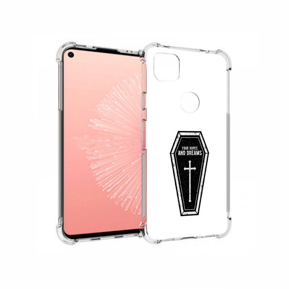 

Чехол MyPads Tocco для Google Pixel 4A гроб с мечтами, Прозрачный, Tocco