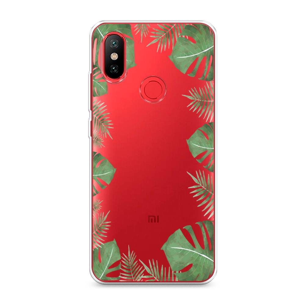 

Чехол Awog на Xiaomi Mi 6X/A2 "Листья папоротника рамка", Разноцветный, 33250-8