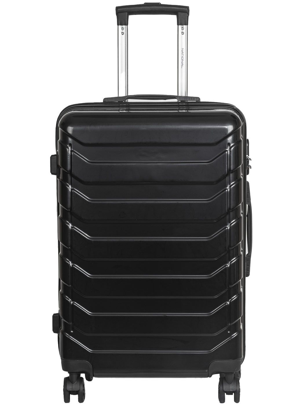 Чемодан унисекс NATIONAL NLT107 black, 66x38x24.5 см