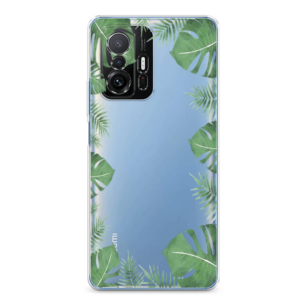

Чехол Awog на Xiaomi Mi 11T/11T Pro "Листья папоротника рамка", Разноцветный, 311250-8