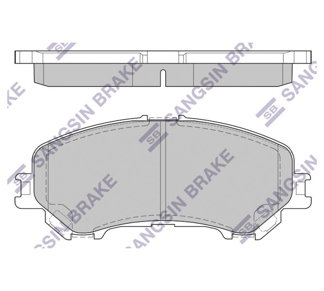 

Тормозные колодки Sangsin brake передние sp1715