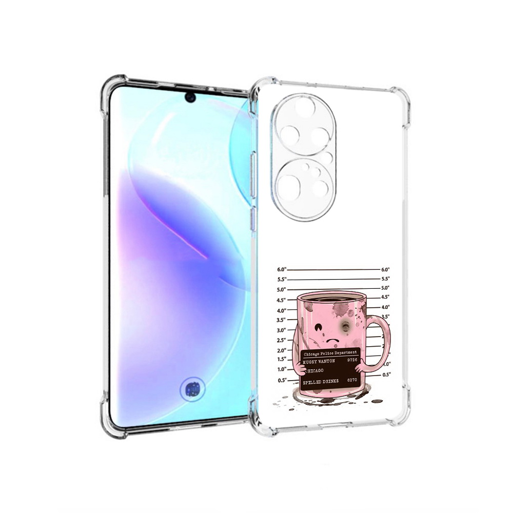 

Чехол MyPads Tocco для Huawei P50 Pro кружка, Прозрачный, Tocco