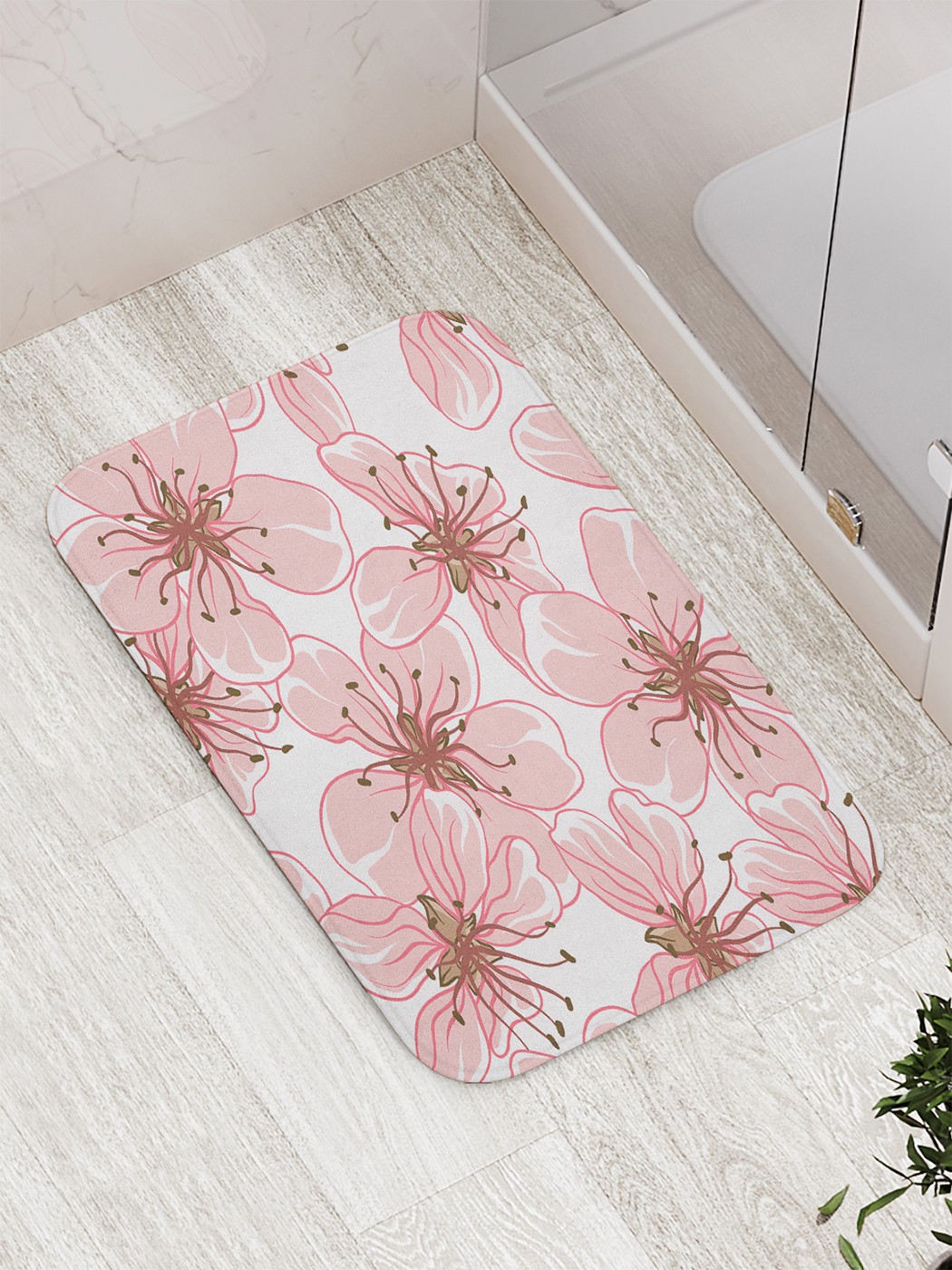 

Коврик противоскользящий для ванной, сауны, бассейна, 77х52 см bath_88376 JoyArty