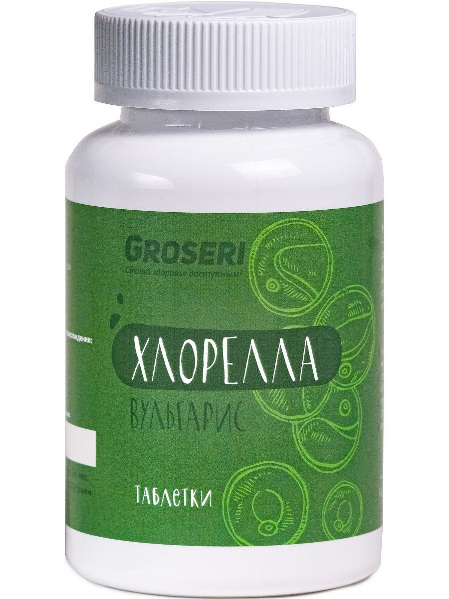 

БАД Groseri Хлорелла Вульгарис таблетки 100 г