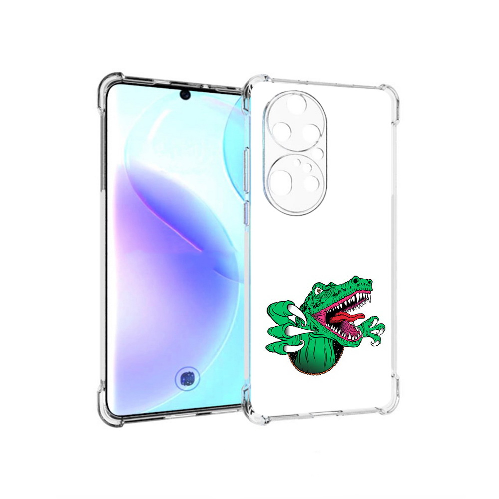 

Чехол MyPads Tocco для Huawei P50 Pro крокодил, Прозрачный, Tocco