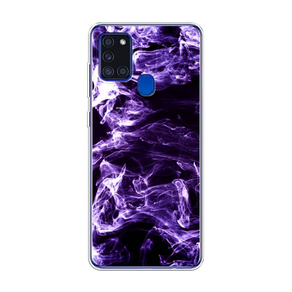 

Чехол на Samsung Galaxy A21s "Фиолетовый дым", Фиолетовый;белый;черный, 2100250-3