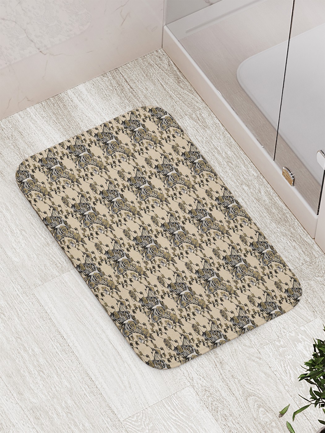 

Коврик противоскользящий для ванной, сауны, бассейна, 77х52 см bath_88256 JoyArty