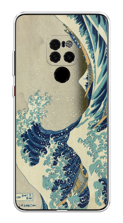 

Чехол Awog на Huawei Mate 20 "Большая волна в Канагаве", Серый;синий;голубой, 66850-9
