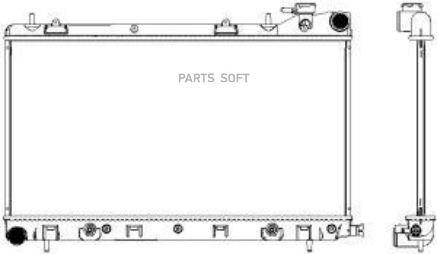 

Радиатор Subaru Forester 2.0 02- Sakura 34211008