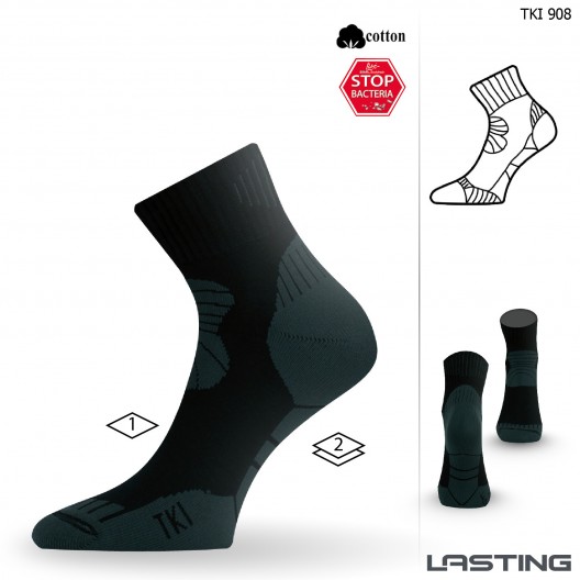 

Носки Lasting TKI 908, cotton+polypropylene, черный, размер L TKI908L