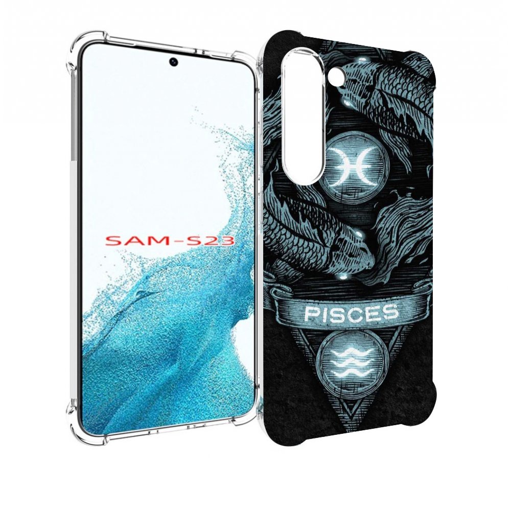 

Чехол MyPads знак зодиака рыбы 4 для Samsung Galaxy S23, Прозрачный, Tocco