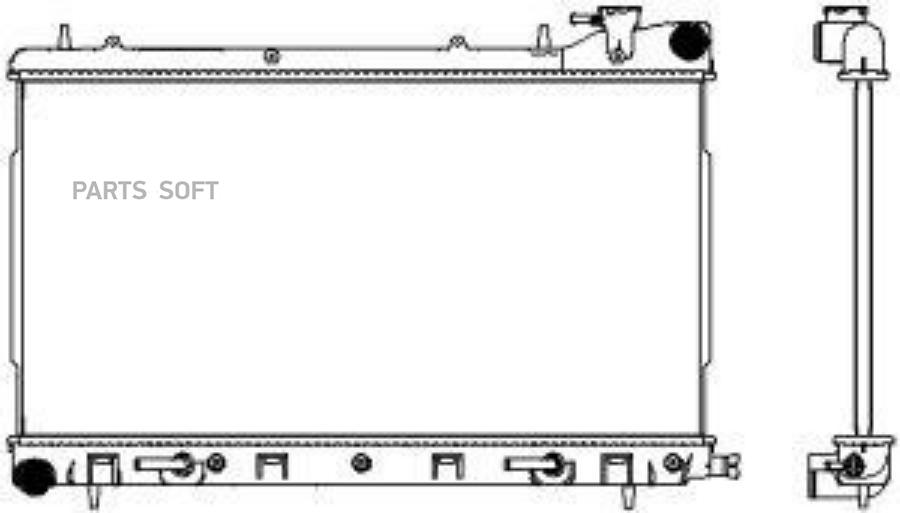 Радиатор Subaru Forester 2.5 02- Sakura 34218502