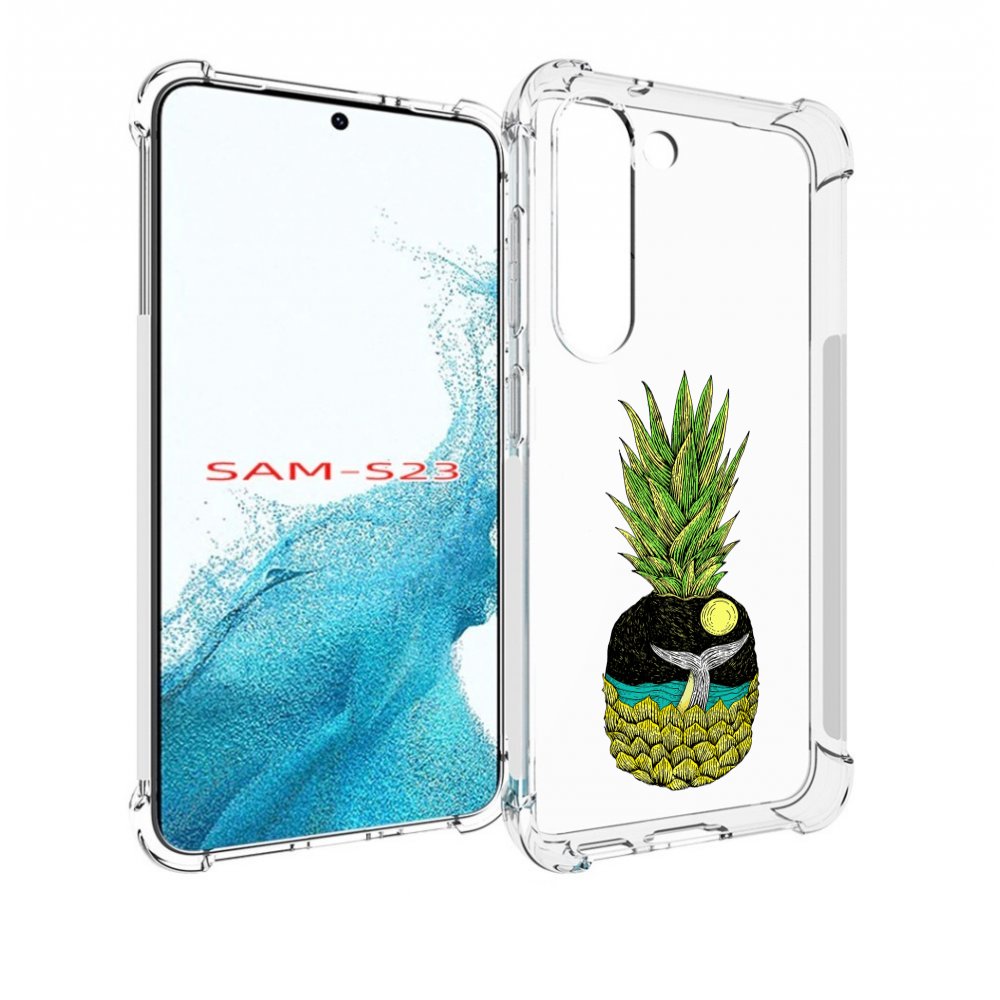 

Чехол MyPads ананас с китом для Samsung Galaxy S23, Прозрачный, Tocco
