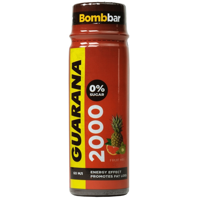 Bombbar Bombbar, Guarana 2000, 6 шотов по 60мл Фруктовый микс
