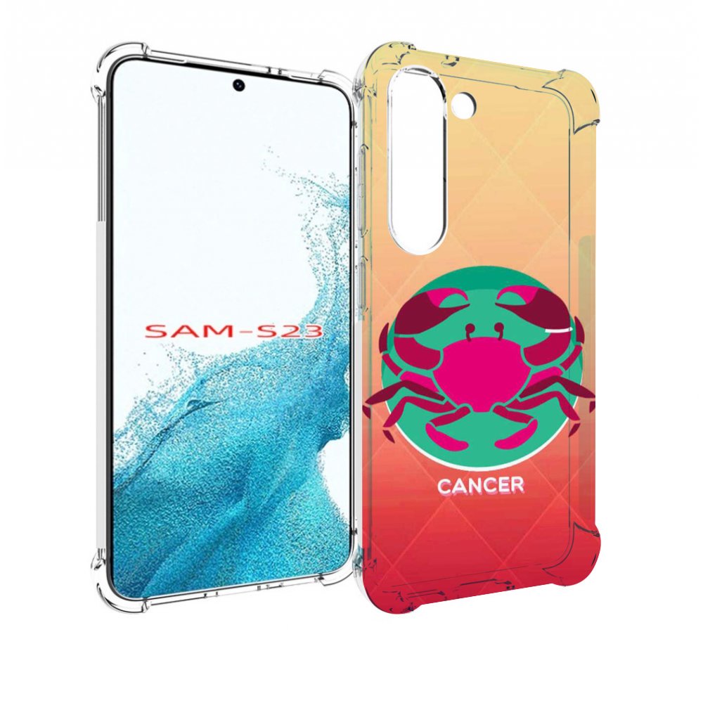 

Чехол MyPads знак зодиака рак 4 для Samsung Galaxy S23, Прозрачный, Tocco