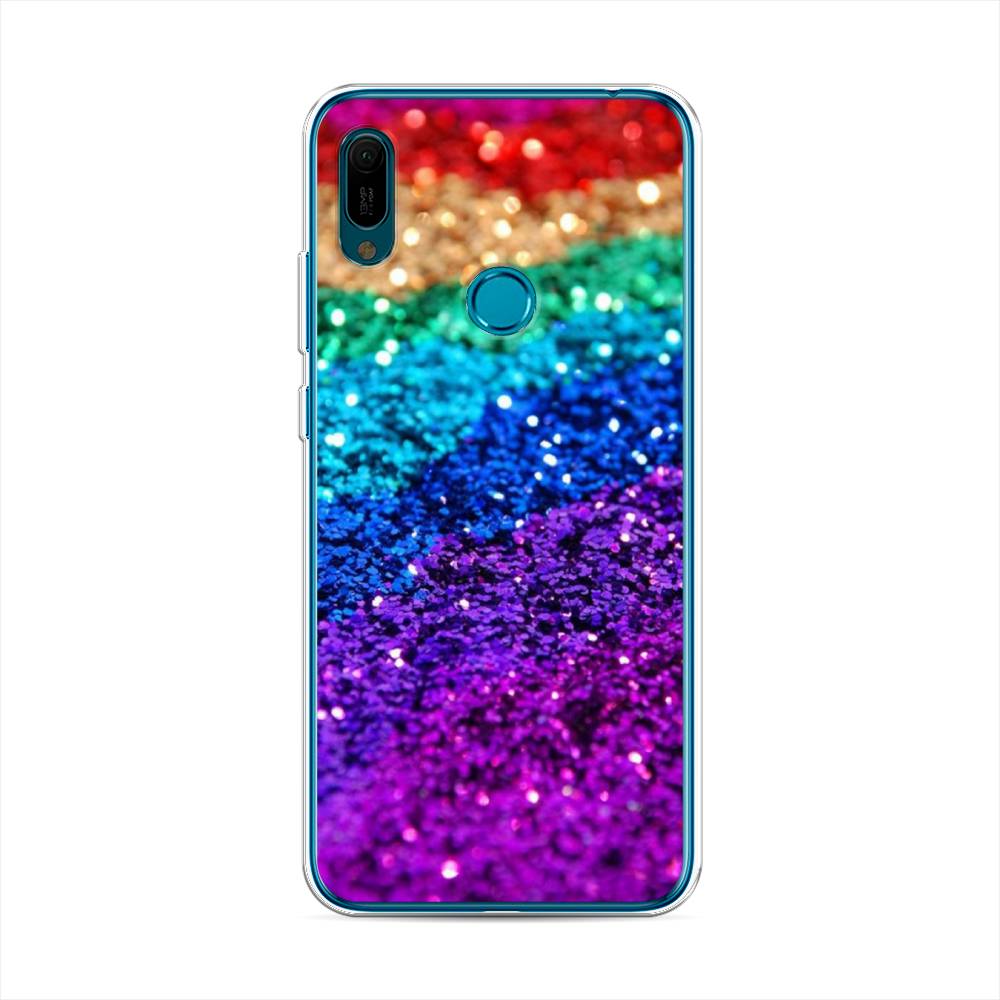 

Чехол Awog на Huawei Y6 2019 "Блестящая радуга рисунок", Разноцветный, 68650-3