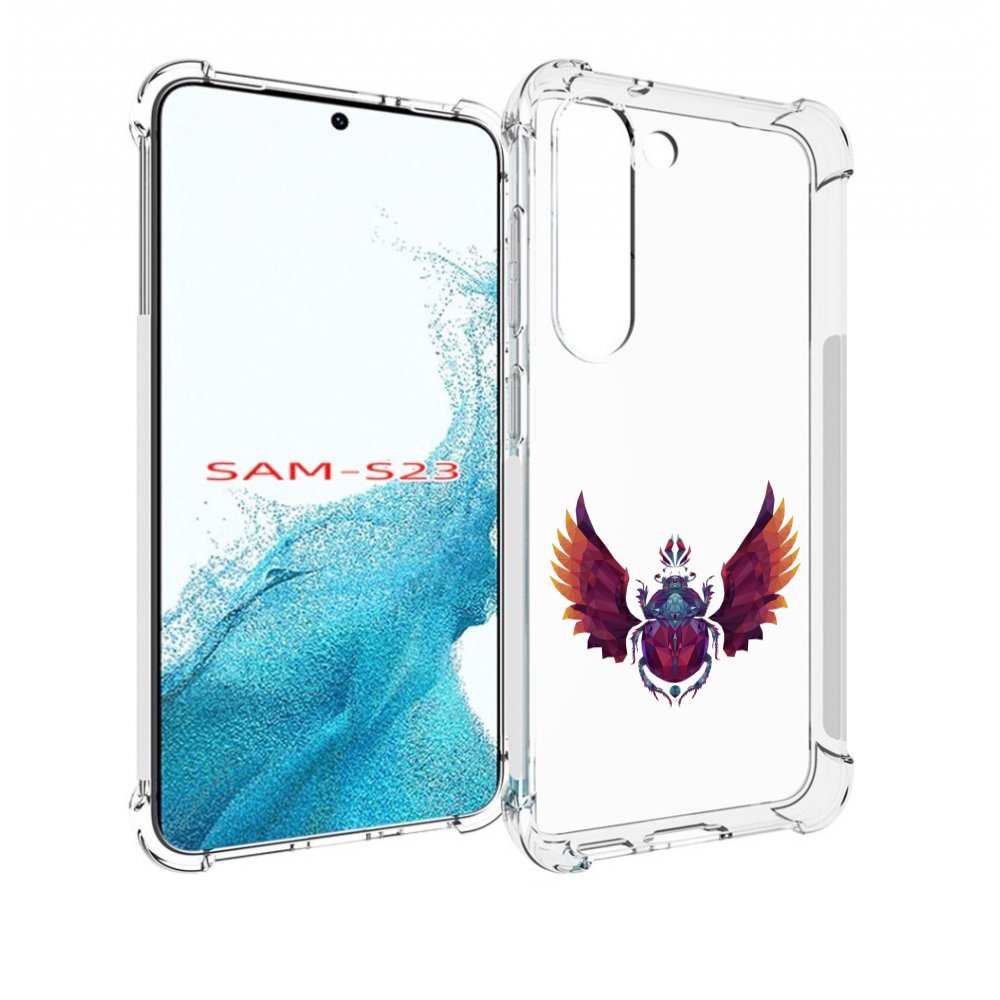 

Чехол MyPads алмазный скоробей для Samsung Galaxy S23, Прозрачный, Tocco