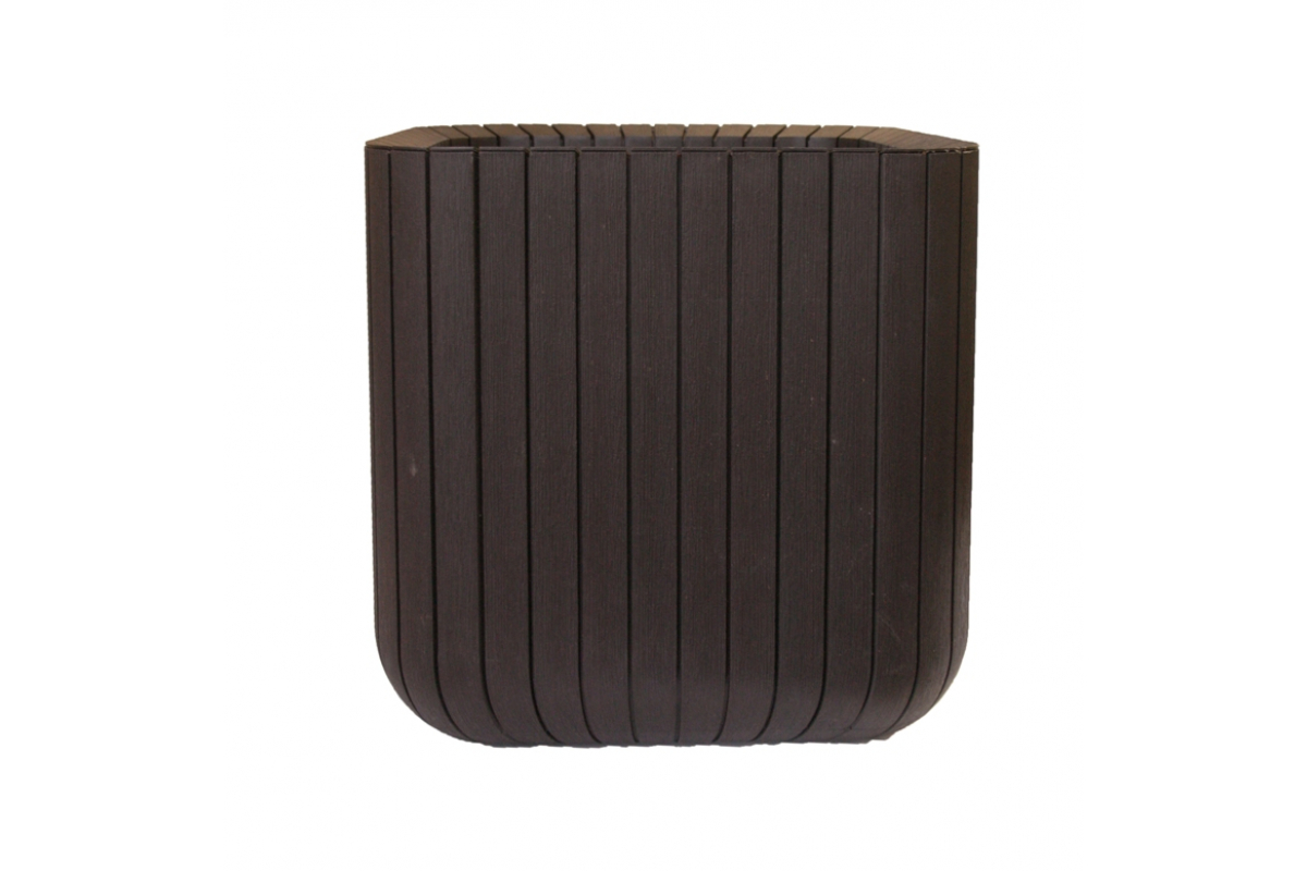 

Цветочное кашпо Keter Cube planter l 229533 50,5 л коричневый, CUBE PLANTER L