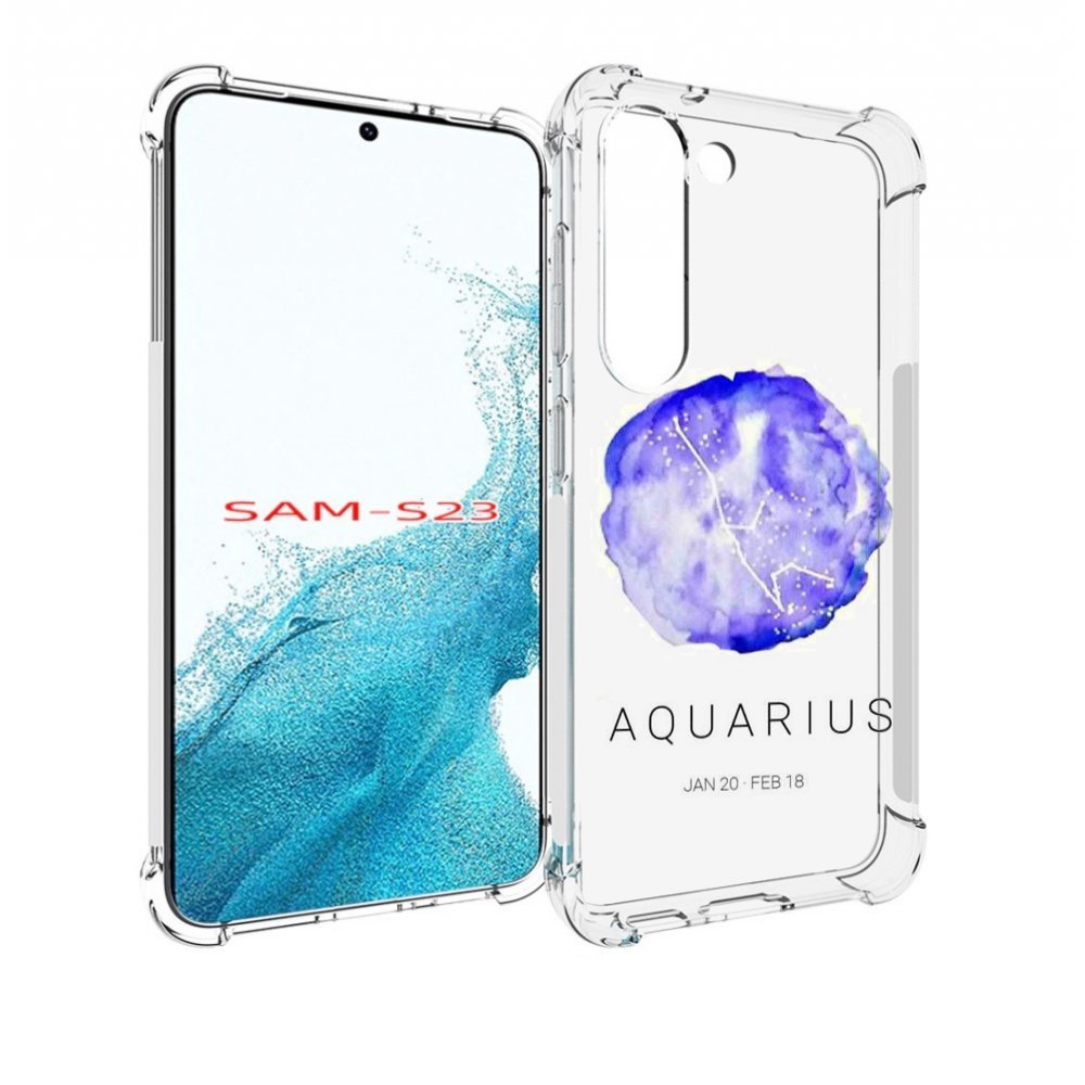 

Чехол MyPads знак зодиака водолеи 5 для Samsung Galaxy S23, Прозрачный, Tocco