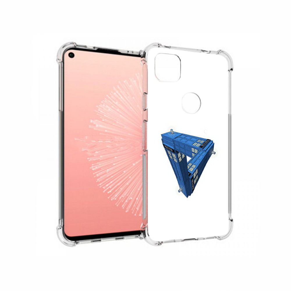 

Чехол MyPads Tocco для Google Pixel 4A головолока абстракция, Прозрачный, Tocco