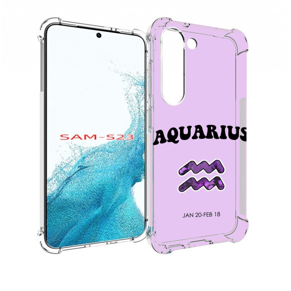

Чехол MyPads знак зодиака водолеи 4 для Samsung Galaxy S23, Прозрачный, Tocco