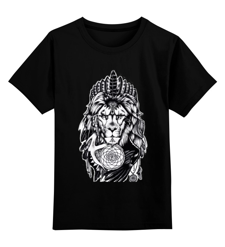 

Детская футболка Printio The lion цв.черный р.104, 0000000736754