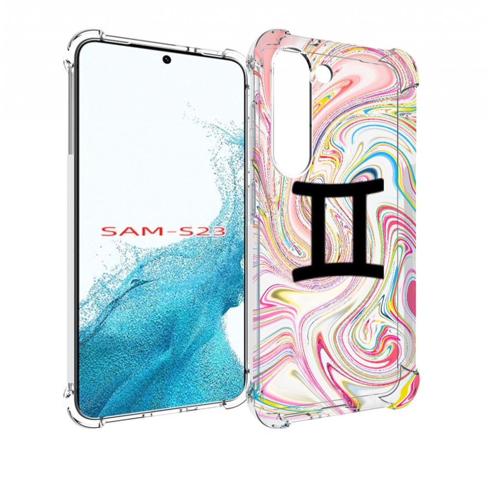 

Чехол MyPads знак зодиака близнецы 2 для Samsung Galaxy S23, Прозрачный, Tocco