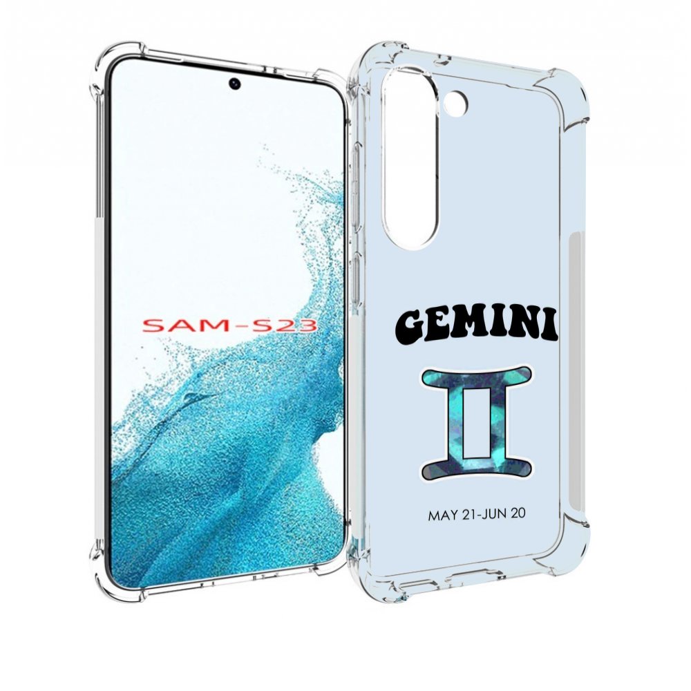 

Чехол MyPads знак зодиака близнецы 1 для Samsung Galaxy S23, Прозрачный, Tocco