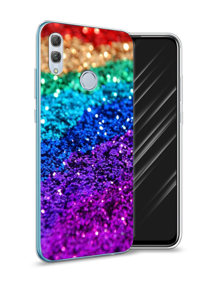 

Чехол Awog на Huawei P Smart 2019 "Блестящая радуга рисунок", Разноцветный, 67250-3