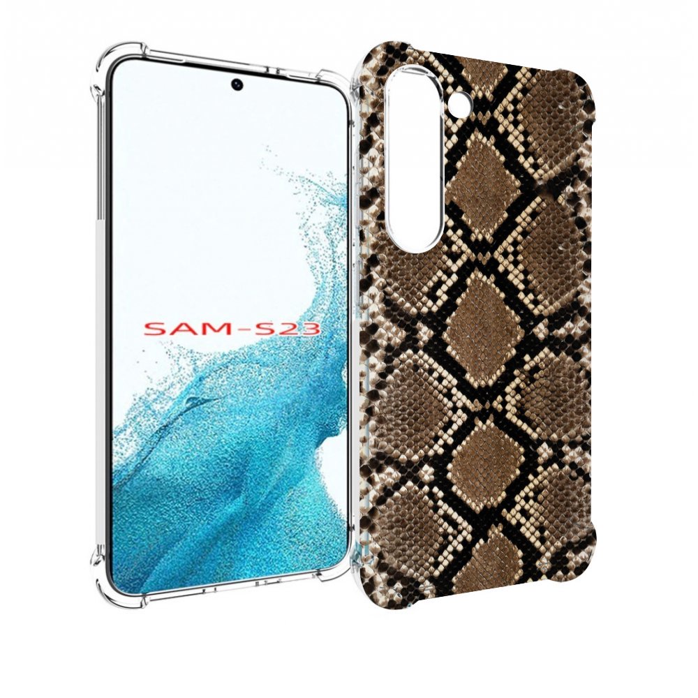 

Чехол MyPads змеиная кожа для Samsung Galaxy S23, Прозрачный, Tocco