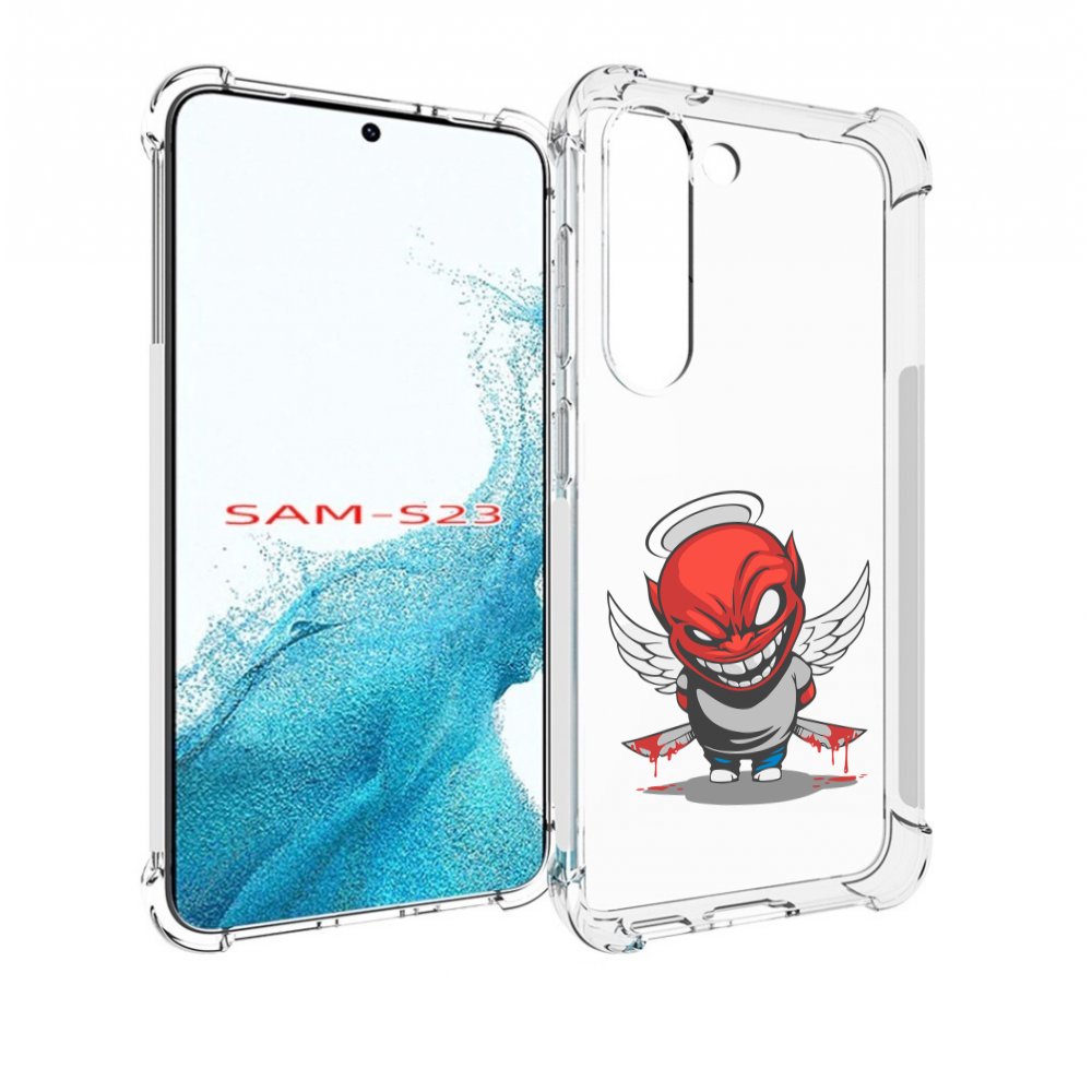 

Чехол MyPads злой-ангел для Samsung Galaxy S23, Прозрачный, Tocco