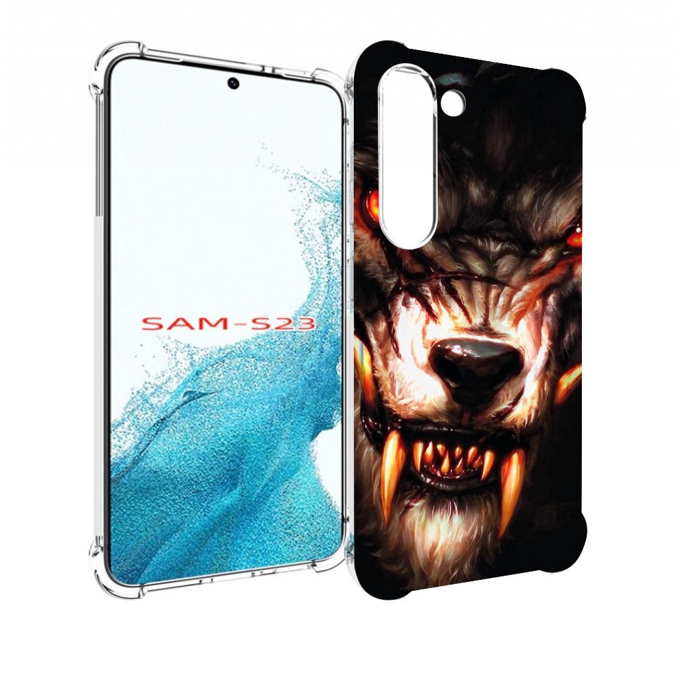 

Чехол MyPads злой голодный волк мужской для Samsung Galaxy S23, Прозрачный, Tocco