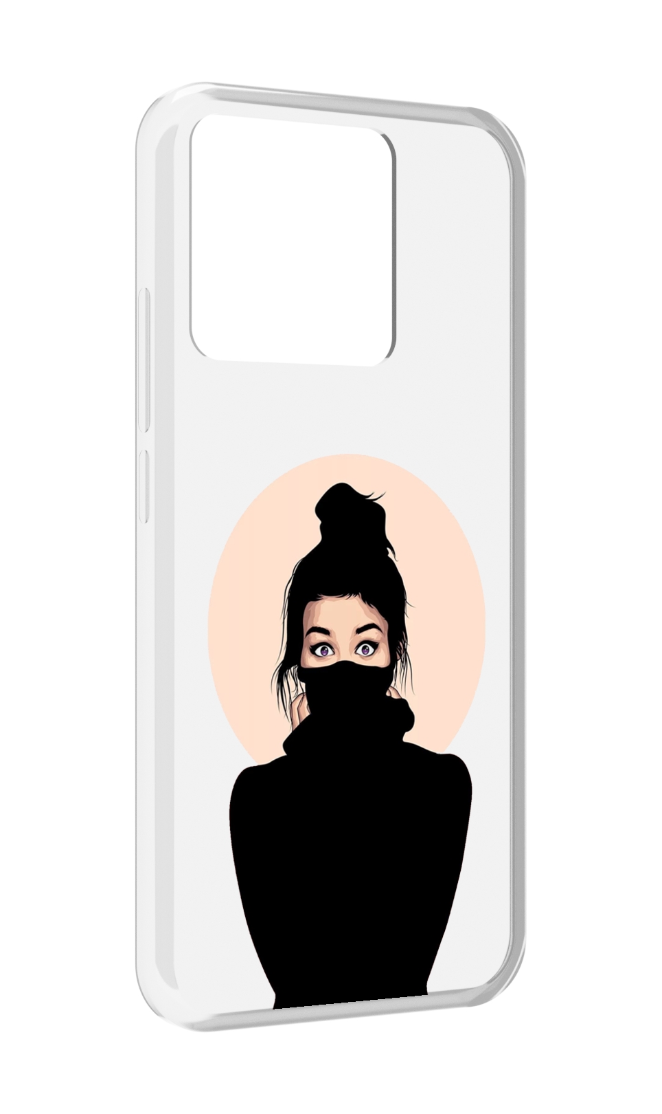 Чехол MyPads Tocco для Xiaomi Redmi 10A девушка-в-свитере женский
