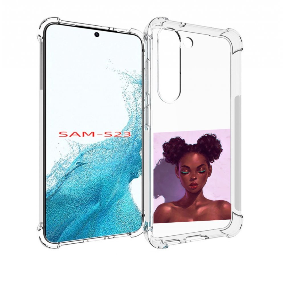 

Чехол MyPads зеленые-стрелки женский для Samsung Galaxy S23, Прозрачный, Tocco