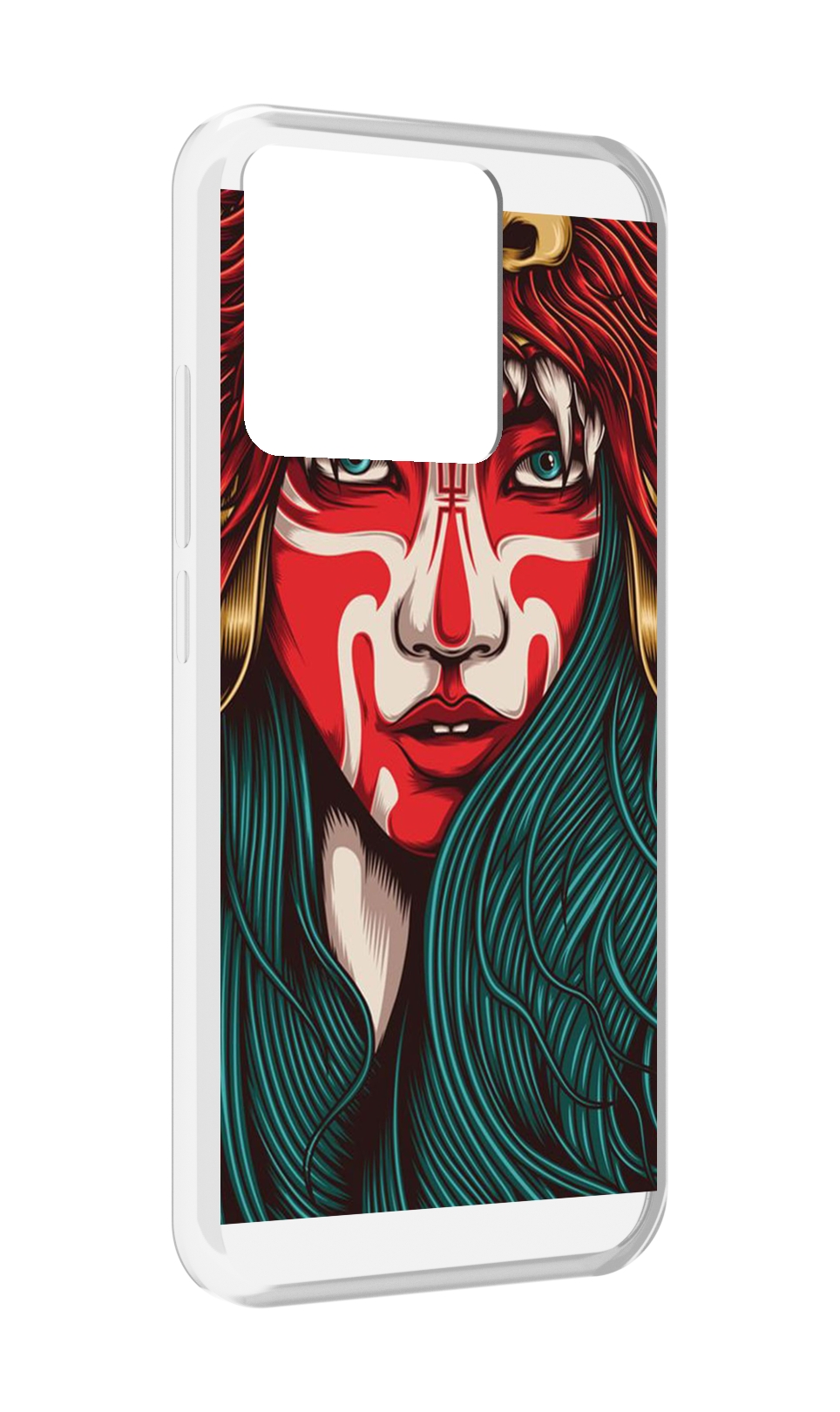 

Чехол MyPads Tocco для Xiaomi Redmi 10A девушка-в-маскировке, Прозрачный, Tocco