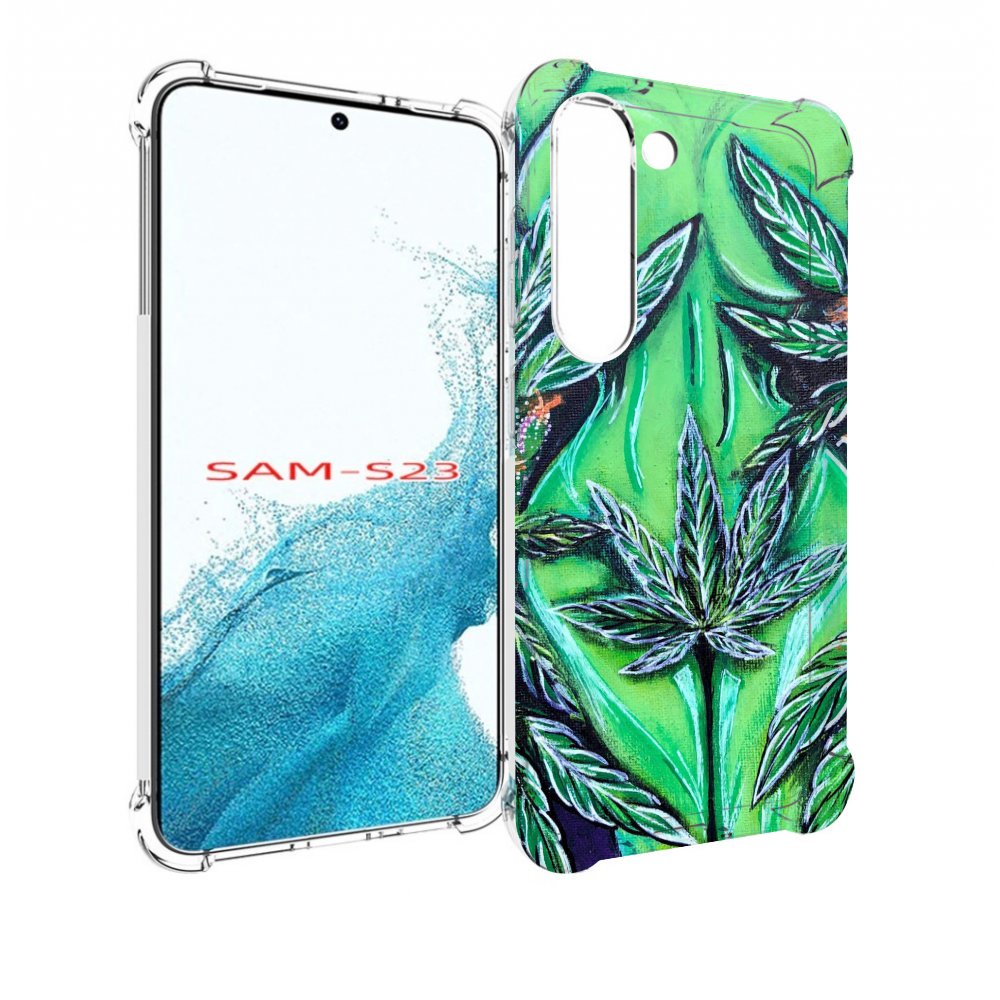 

Чехол MyPads зеленая девушка для Samsung Galaxy S23, Прозрачный, Tocco