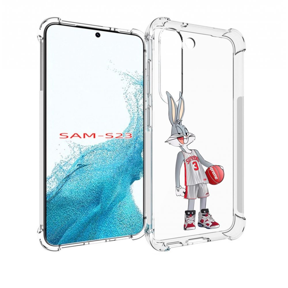 

Чехол MyPads заяц-баскетболист женский для Samsung Galaxy S23, Прозрачный, Tocco