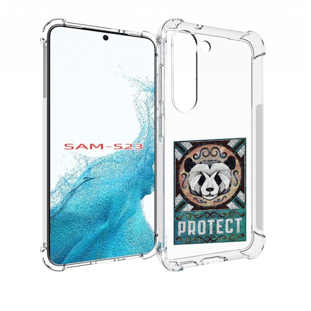 

Чехол MyPads защита панды для Samsung Galaxy S23, Прозрачный, Tocco